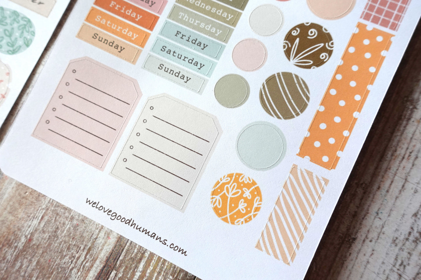 Daily / Weekly / Monthly Planner Sticker Sheet