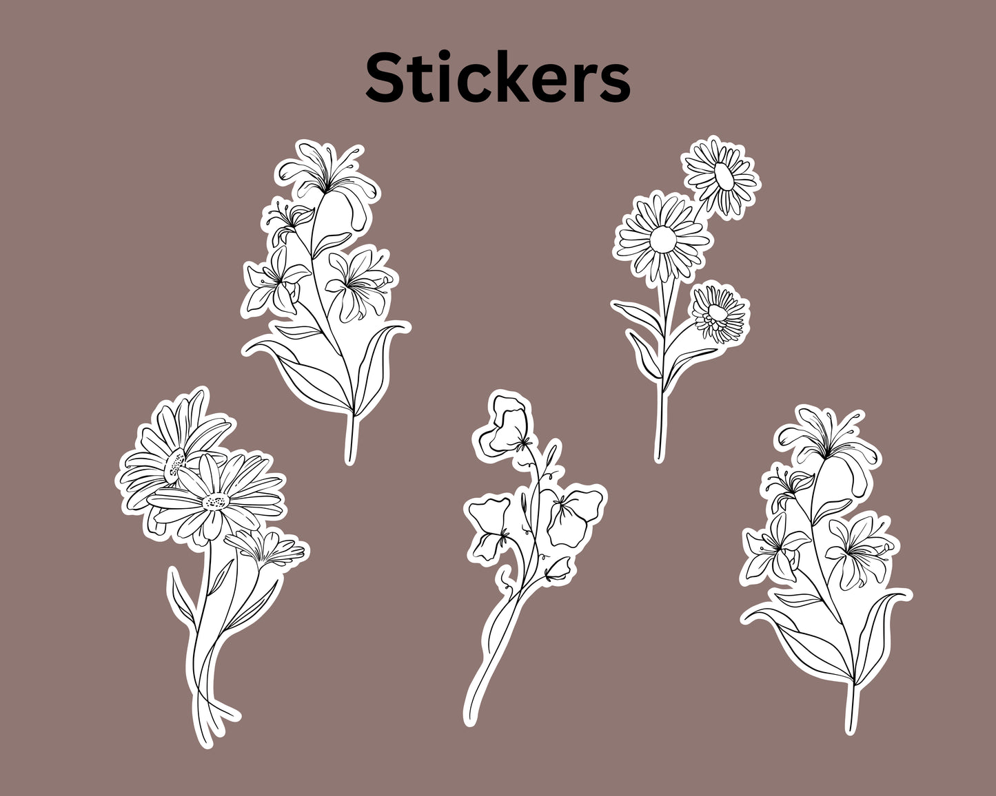 24 Birth Flowers SVG Bundle