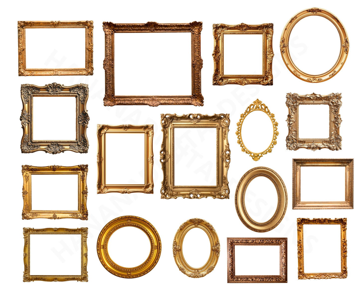 40 Antique Wall Art Frames SVG Bundle