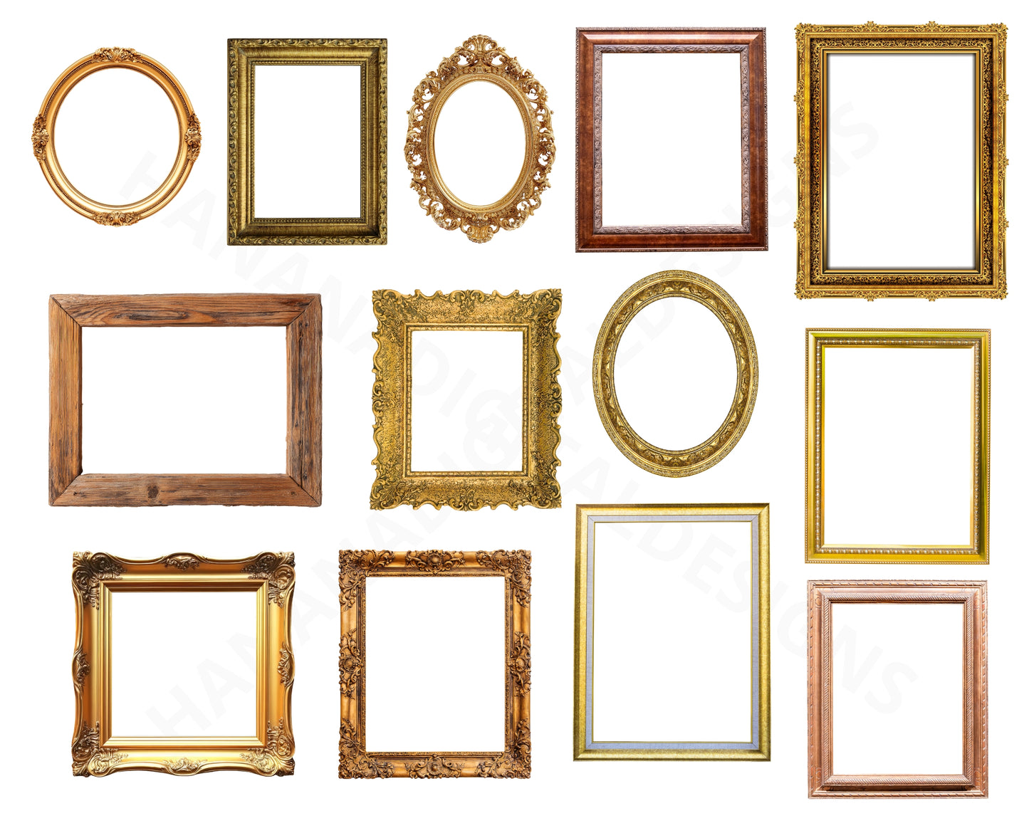 40 Antique Wall Art Frames SVG Bundle