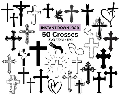 50  Cross SVG Bundle