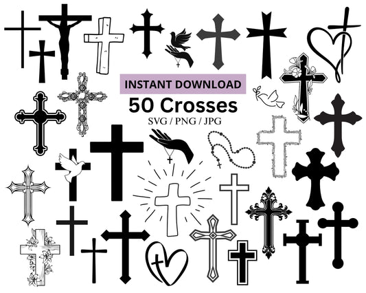 50  Cross SVG Bundle