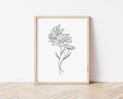 24 Birth Flowers Procreate Brushset