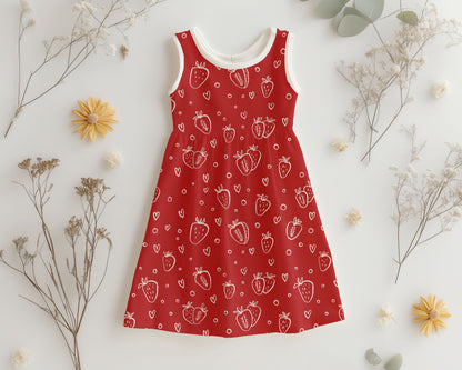 Simple Strawberry Seamless Patterns