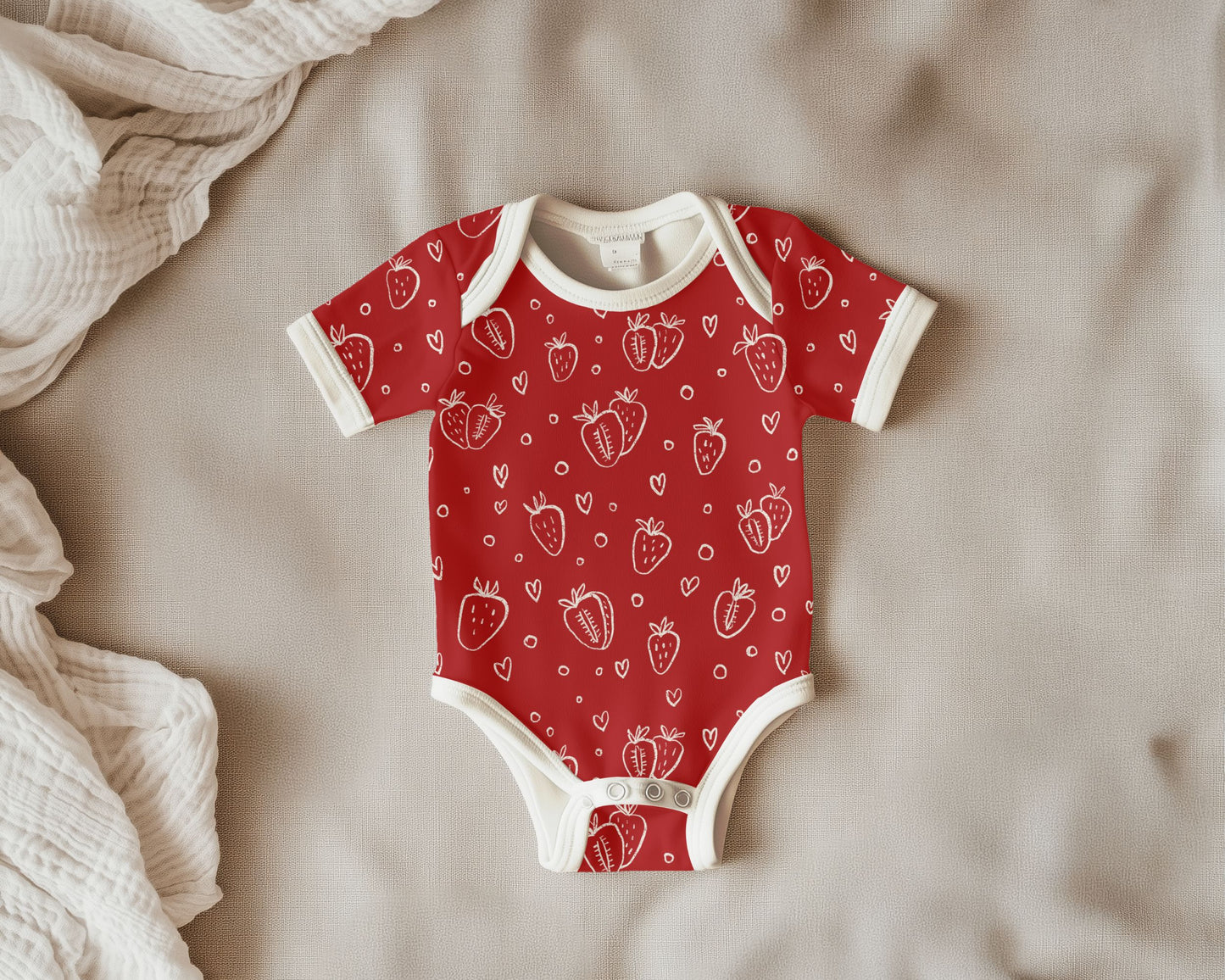 Simple Strawberry Seamless Patterns