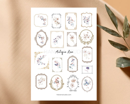 Printable Antique Love Frame