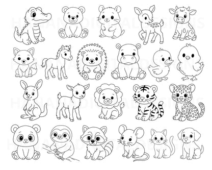50 Baby Animals SVG Bundle