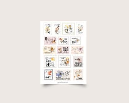 Printable Botanical Postage