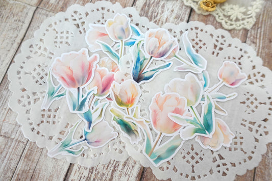 Tulips Die Cut Stickers