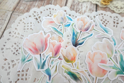 Tulips Die Cut Stickers