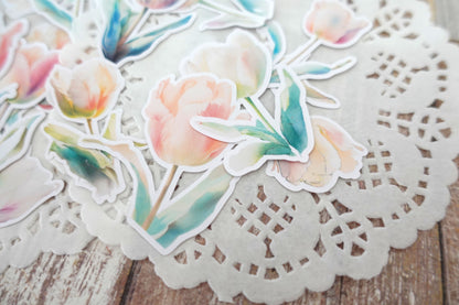 Tulips Die Cut Stickers