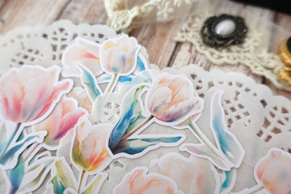 Tulips Die Cut Stickers