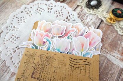 Tulips Die Cut Stickers