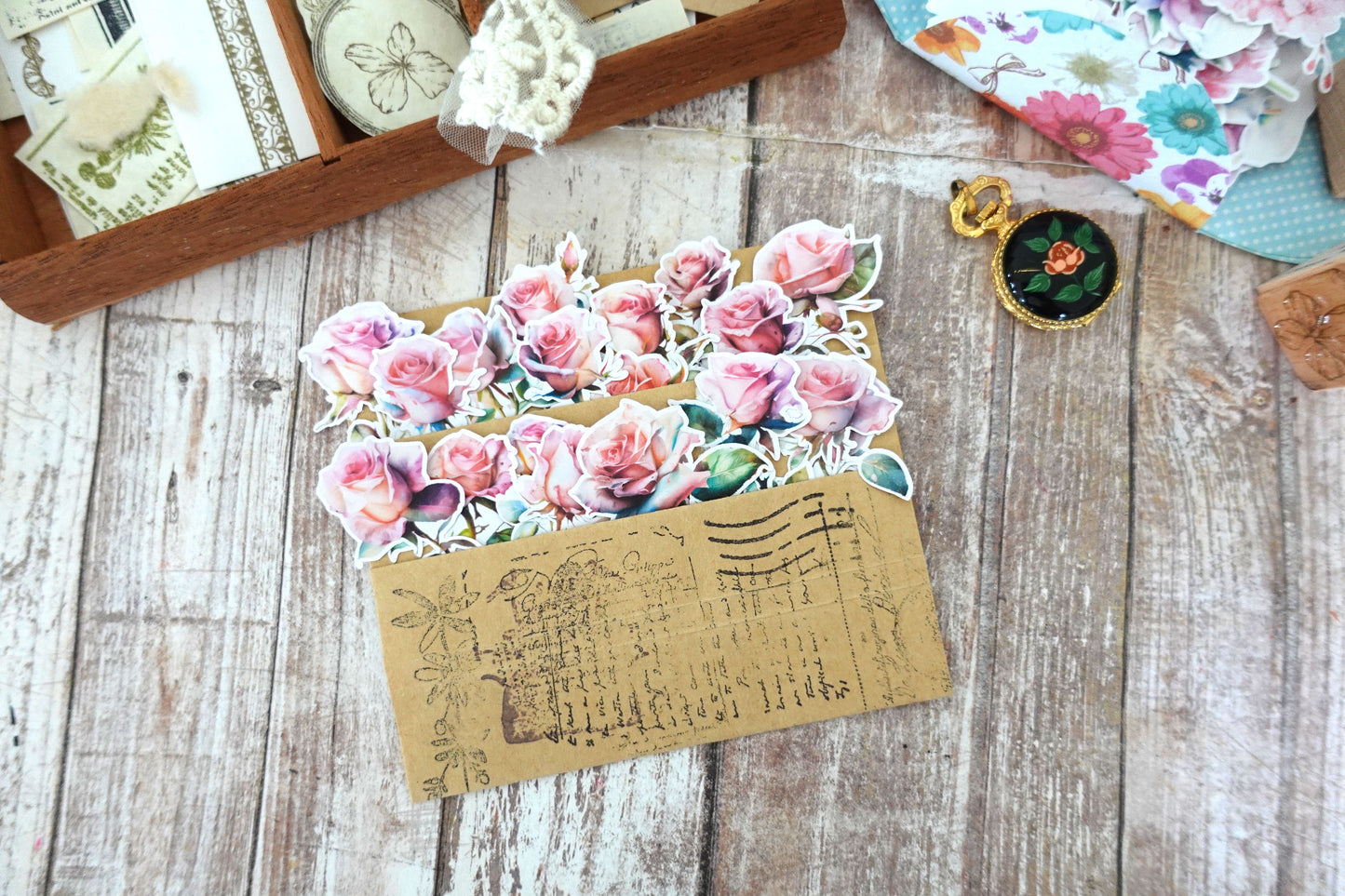 Roses Die Cut Stickers