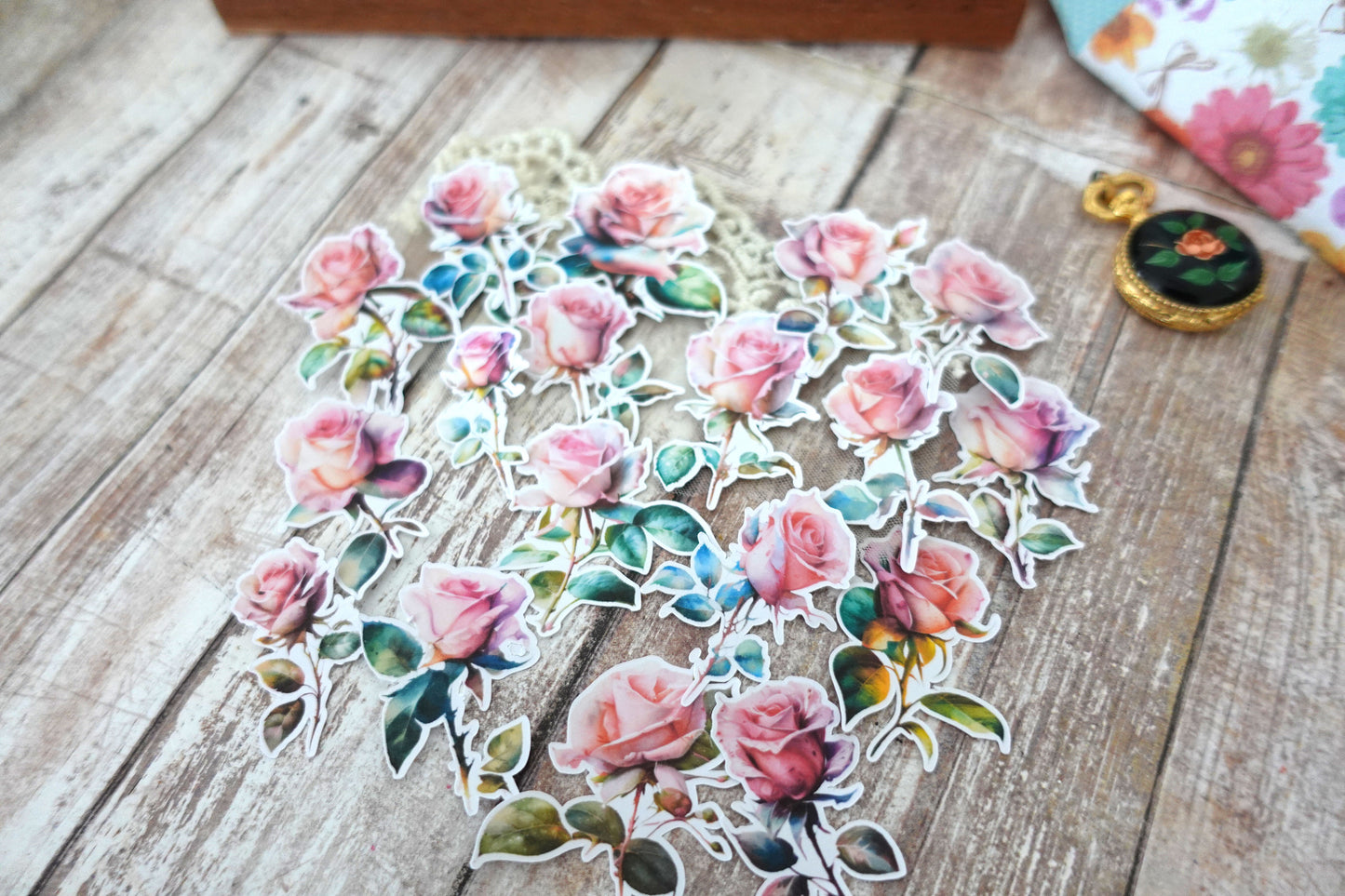 Roses Die Cut Stickers