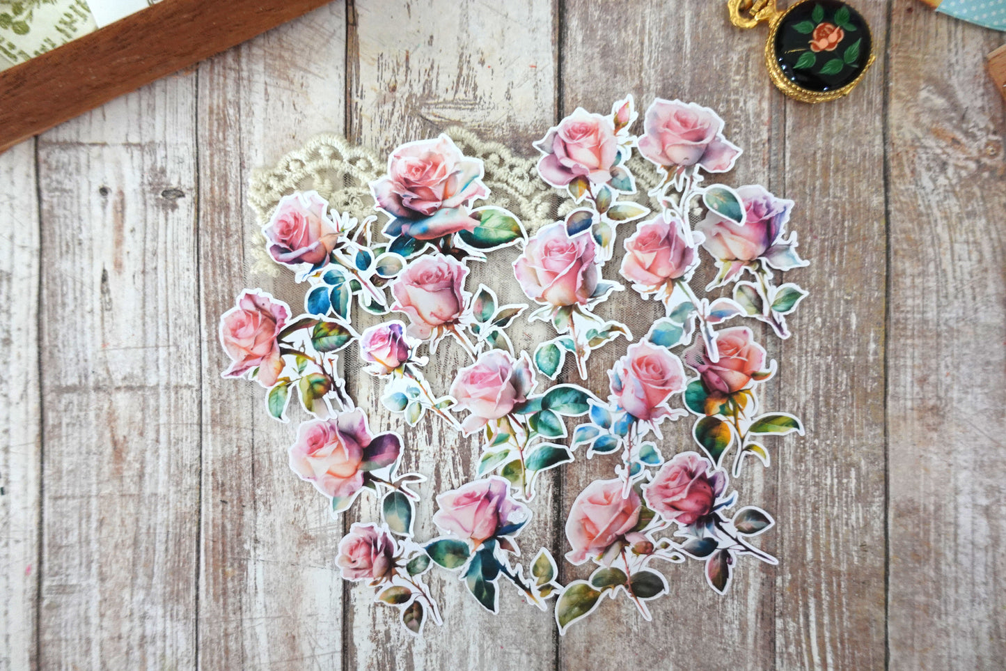 Roses Die Cut Stickers