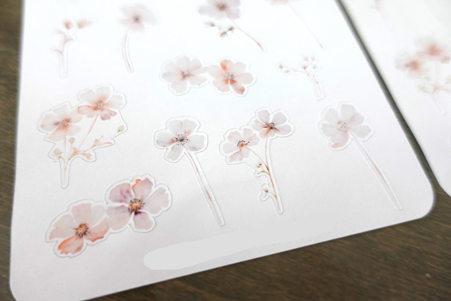 Soft pastel wildflower sticker