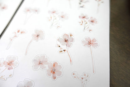 Soft pastel wildflower sticker