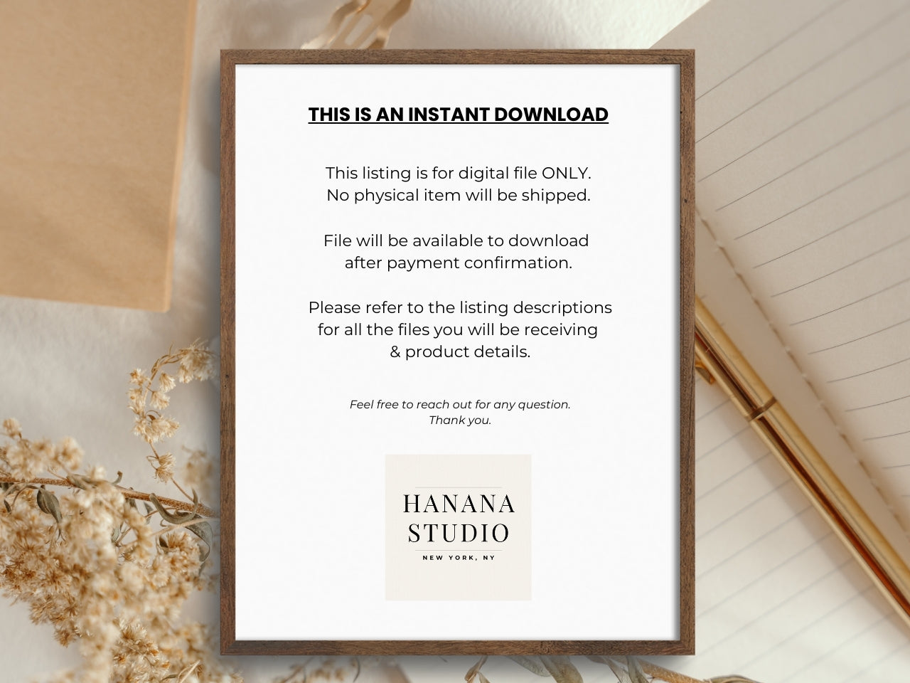 Printable Ink & Pen Stationery
