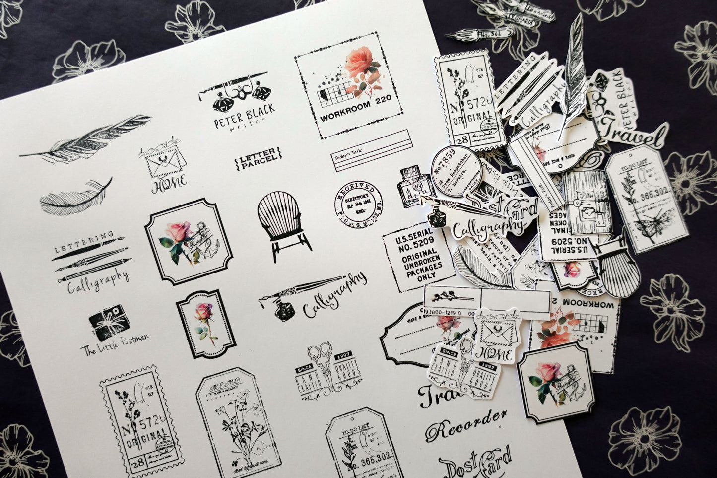 Printable Ink & Pen Stationery