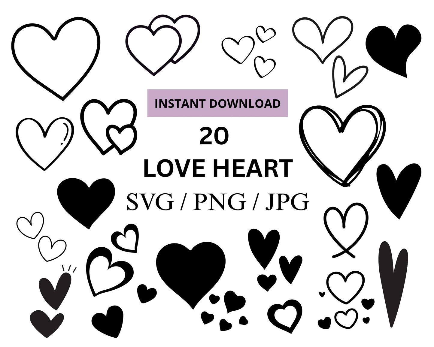 Love Heart SVG Bundle