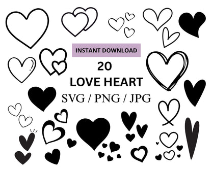 Love Heart SVG Bundle