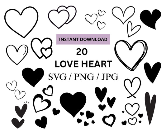 Love Heart SVG Bundle