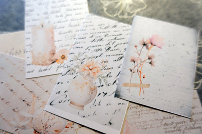 Printable Pastel Floral Script