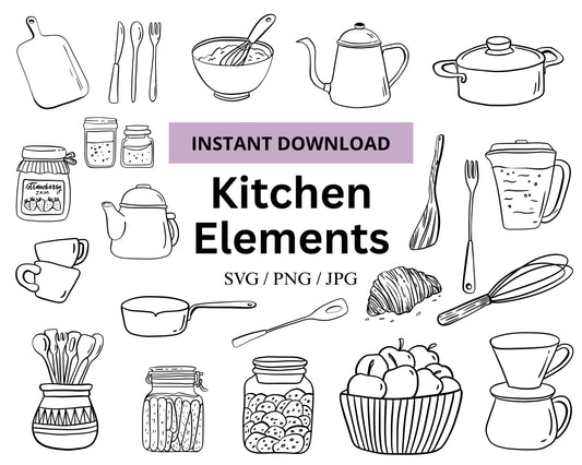 Kitchen Elements SVG Bundle