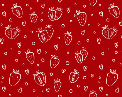 Simple Strawberry Seamless Patterns