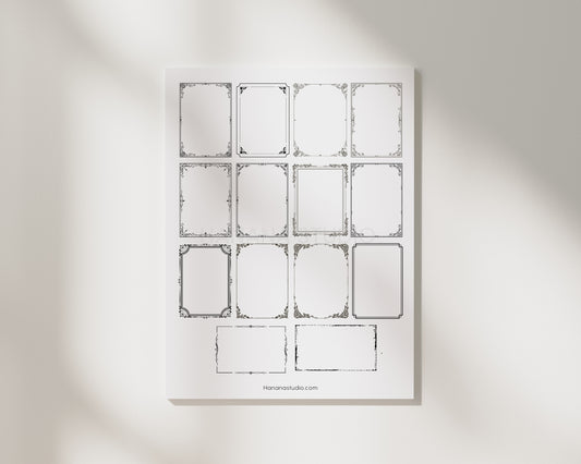 Printable Vintage Frames