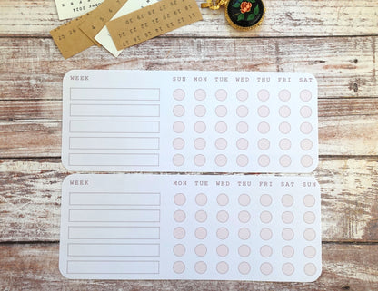 Weekly Multi-Habit Tracker Stickers