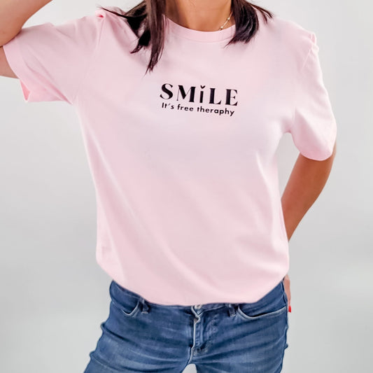 SMILE It's free theraphy T-shirt