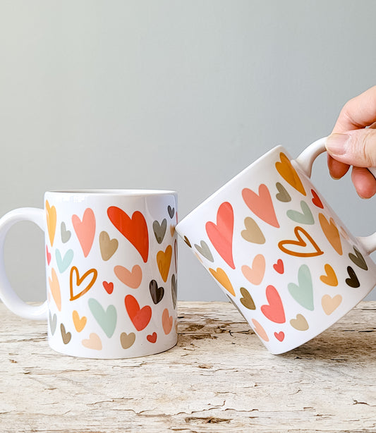 Colorful Heart Mug