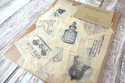 Tea-dyed Vintage Stationery Ephemera