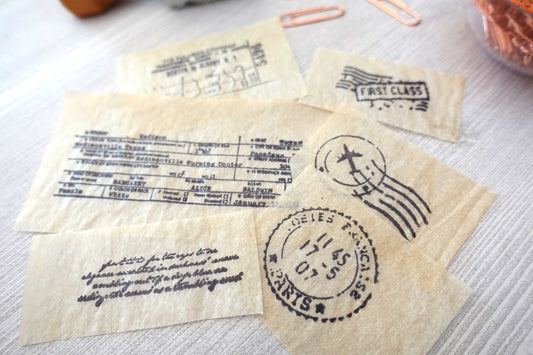 Tea-Dyed Postage Ephemera