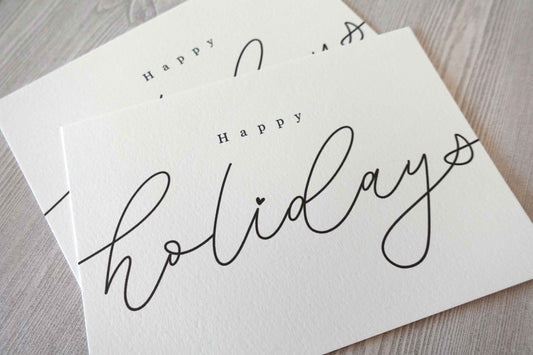 Minimalist Holidays Cards