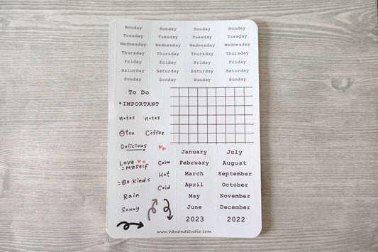 Minimal Planner Sticker