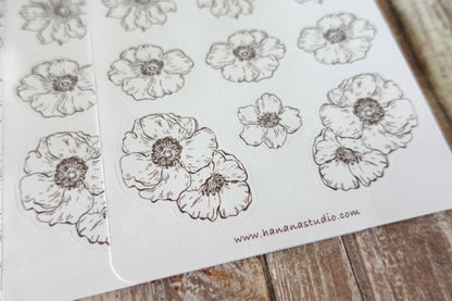 Minimalist Flower Sticker